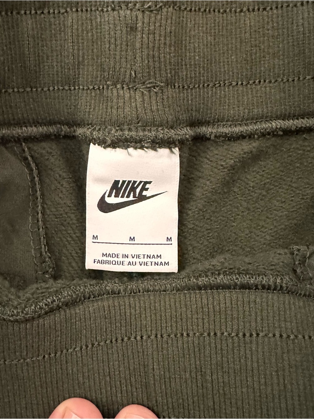 Nike Sportswear Classic Fleece Mens Joggers DA0019-355 Sequoia Green Size Medium - Picture 5 of 10